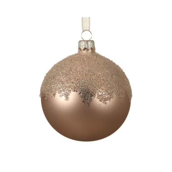 SFERA IN VETRO CGLITTER PERLA